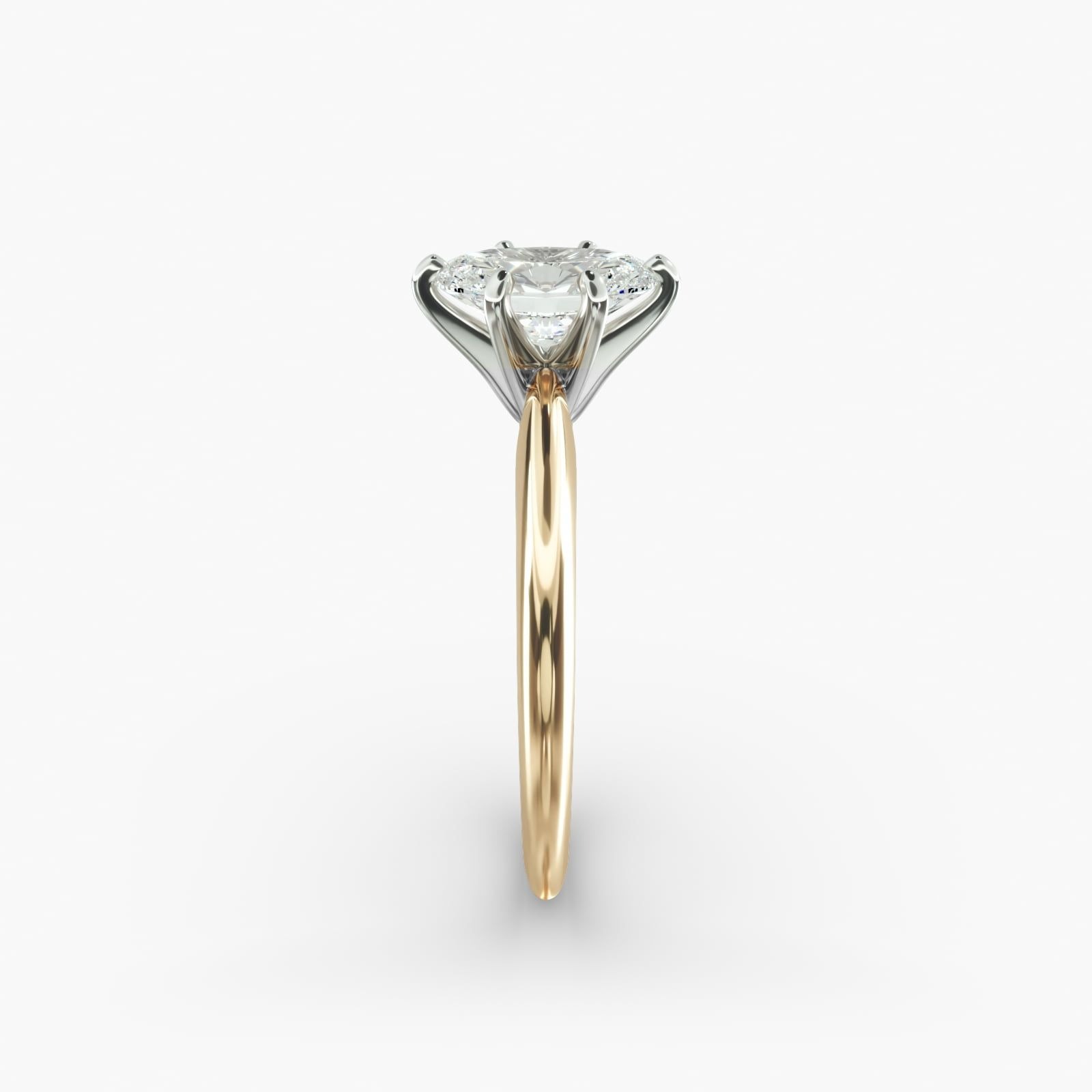 solitaire diamond ring in gold with diamonds