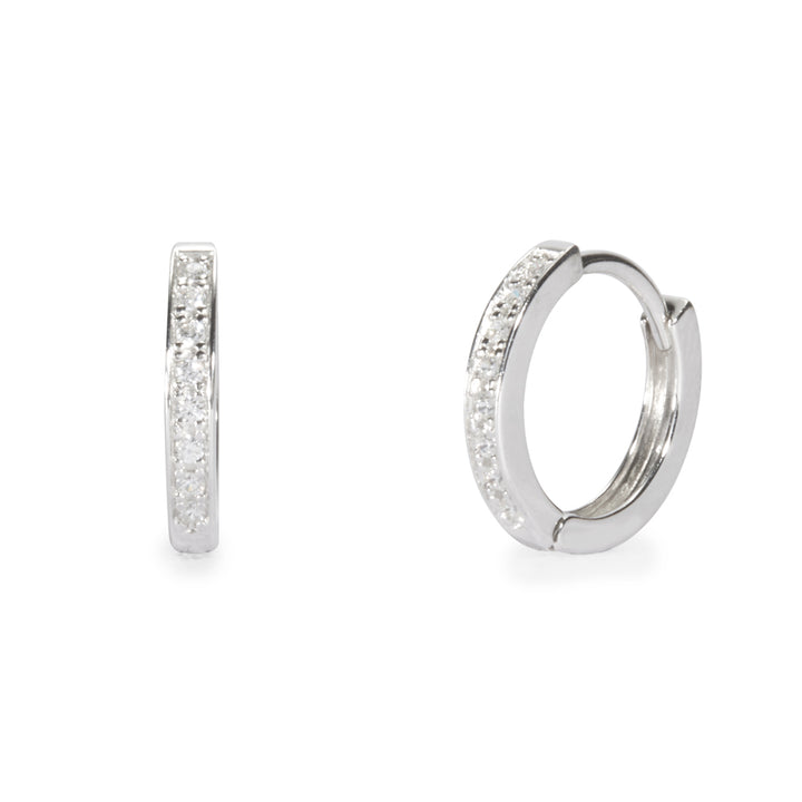 classic diamond earrings in gold with diamonds