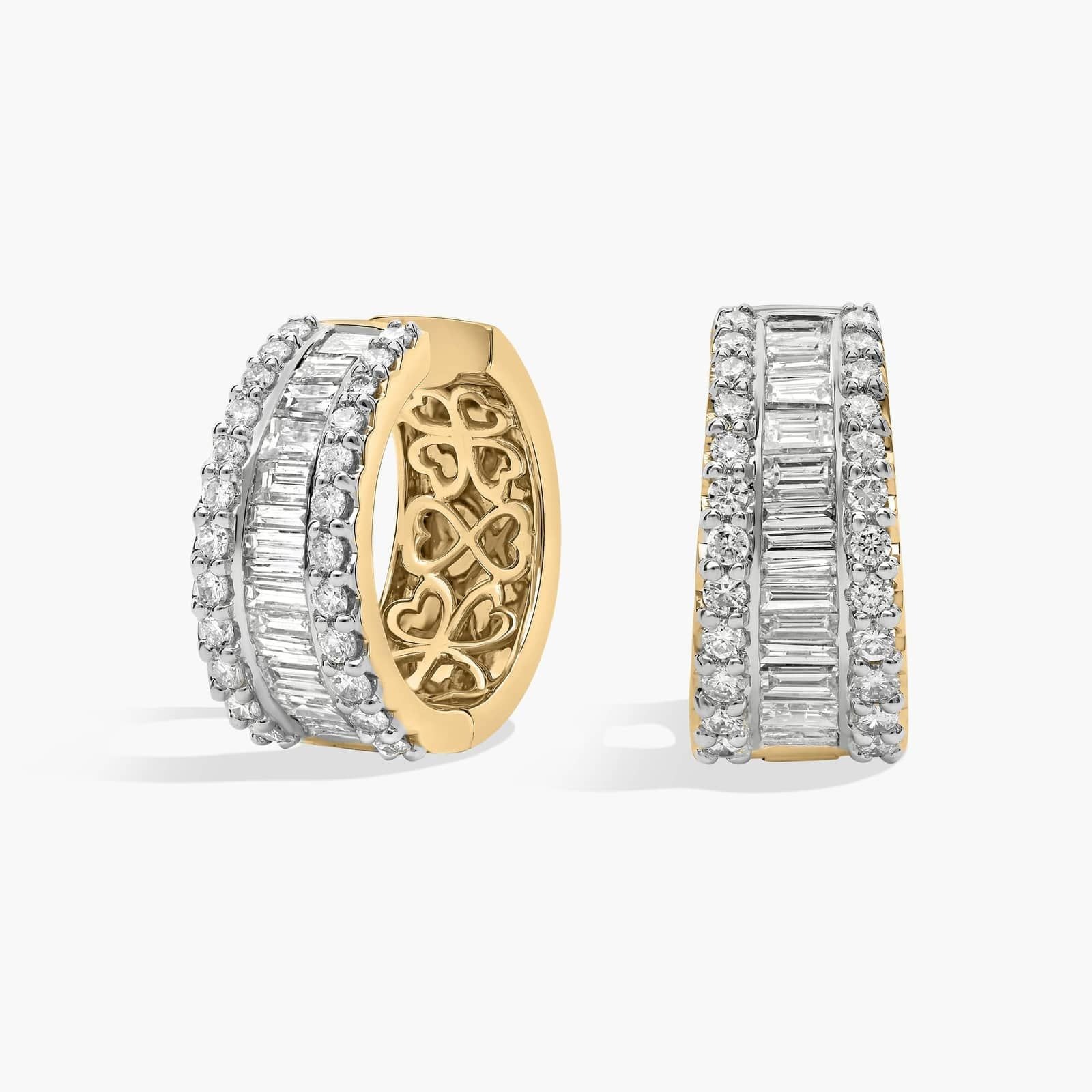 halo diamond earrings in gold with diamonds
