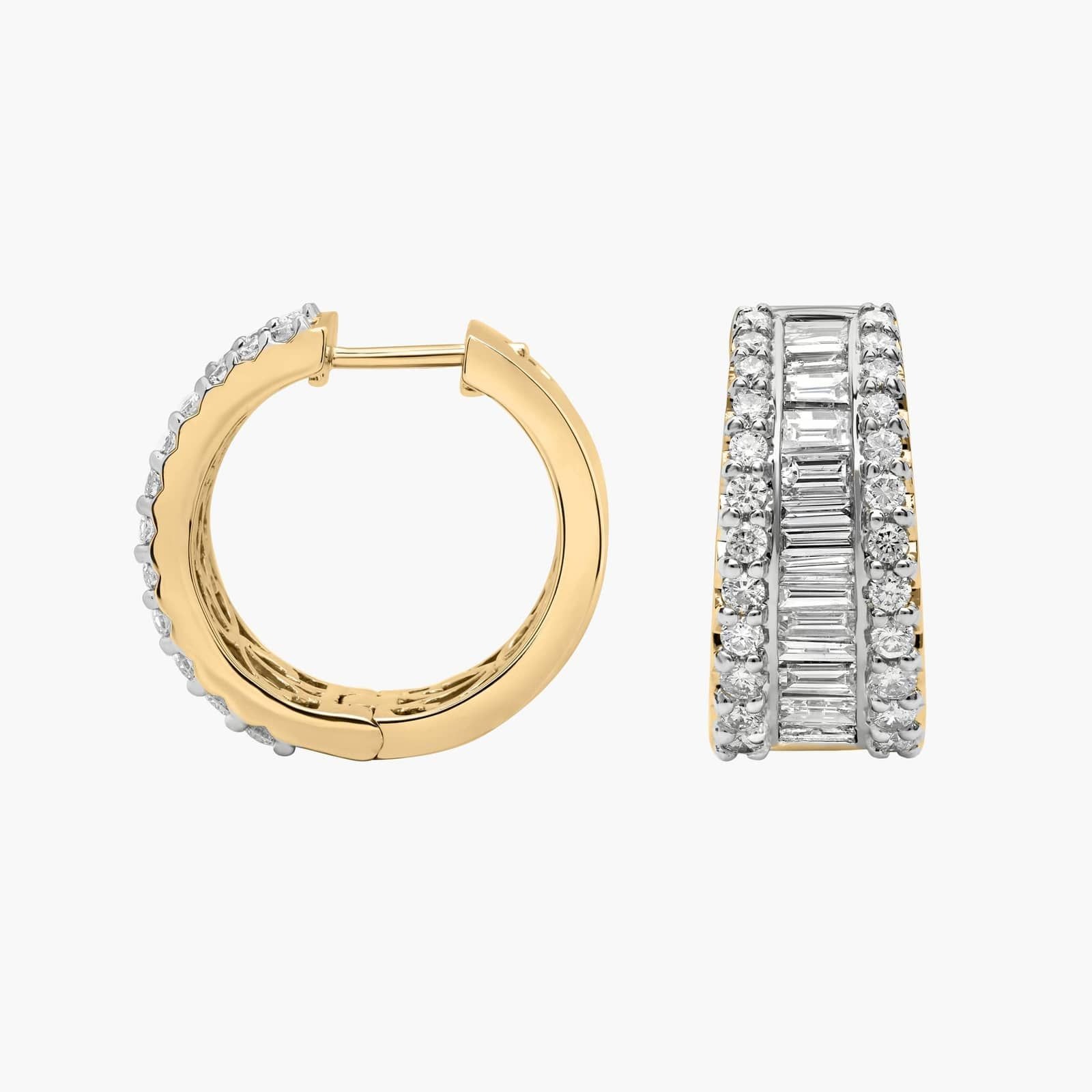 halo diamond earrings in gold with diamonds