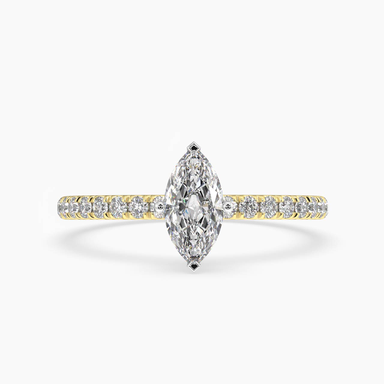 halo diamond ring in gold with diamonds
