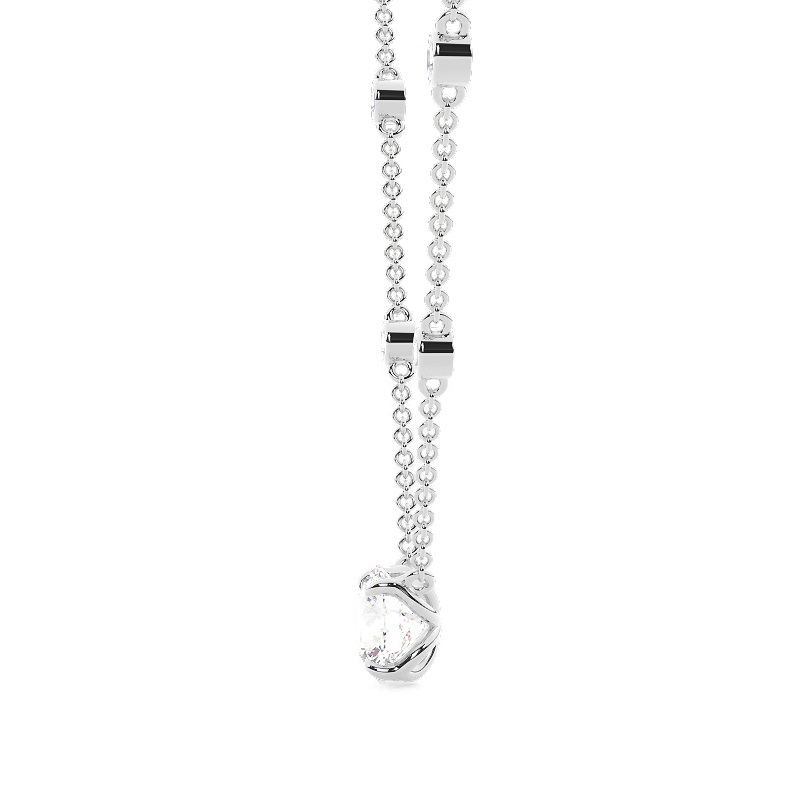 solitaire diamond pendant in gold with diamonds