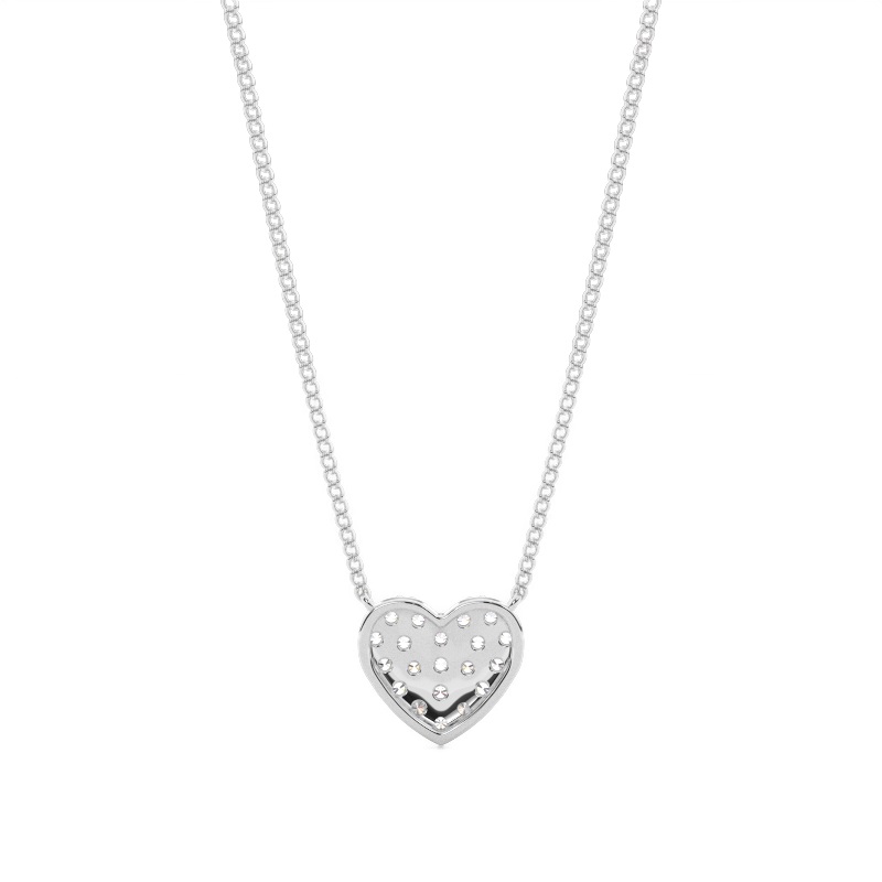classic diamond pendant in gold with diamonds