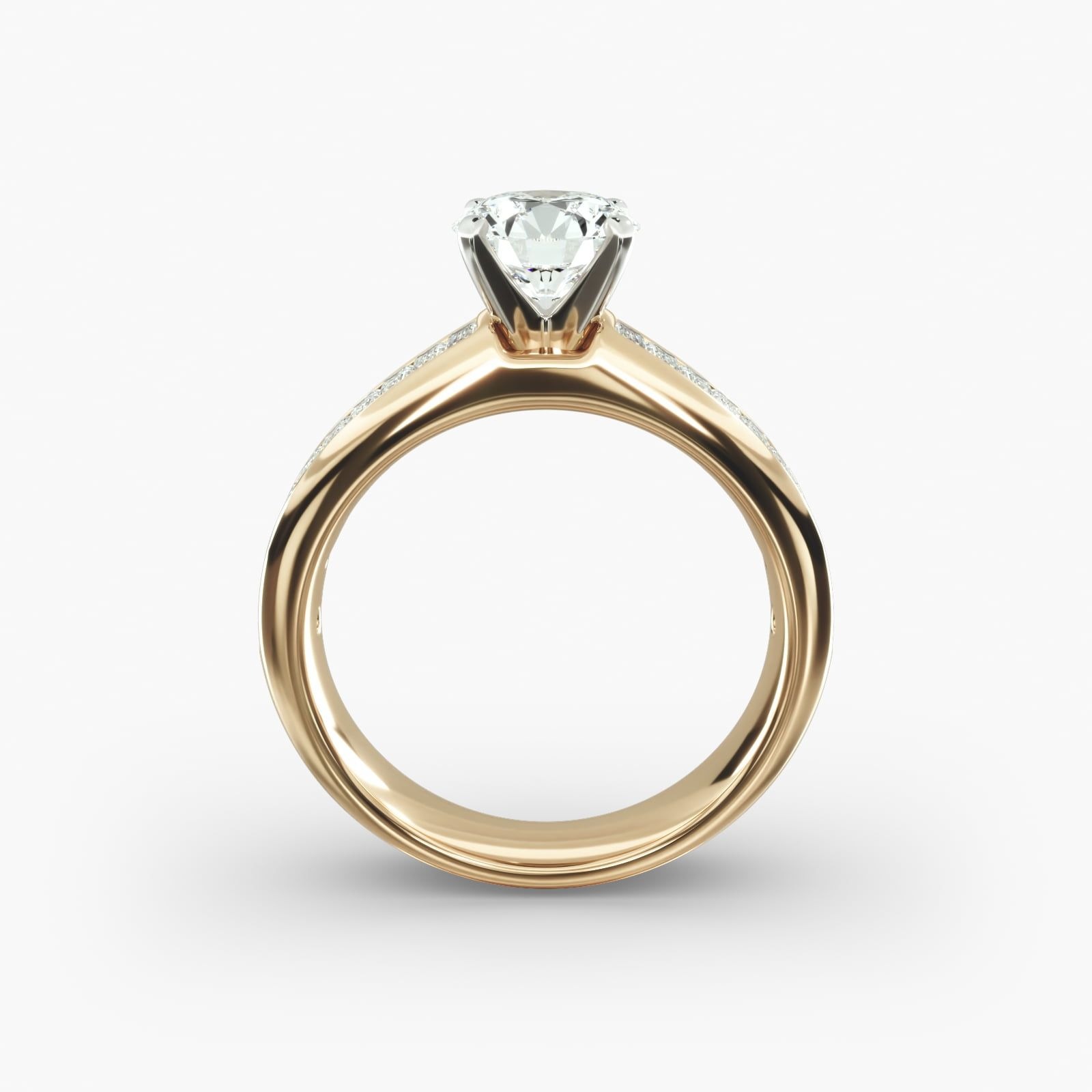 baguette diamond ring in gold with diamonds