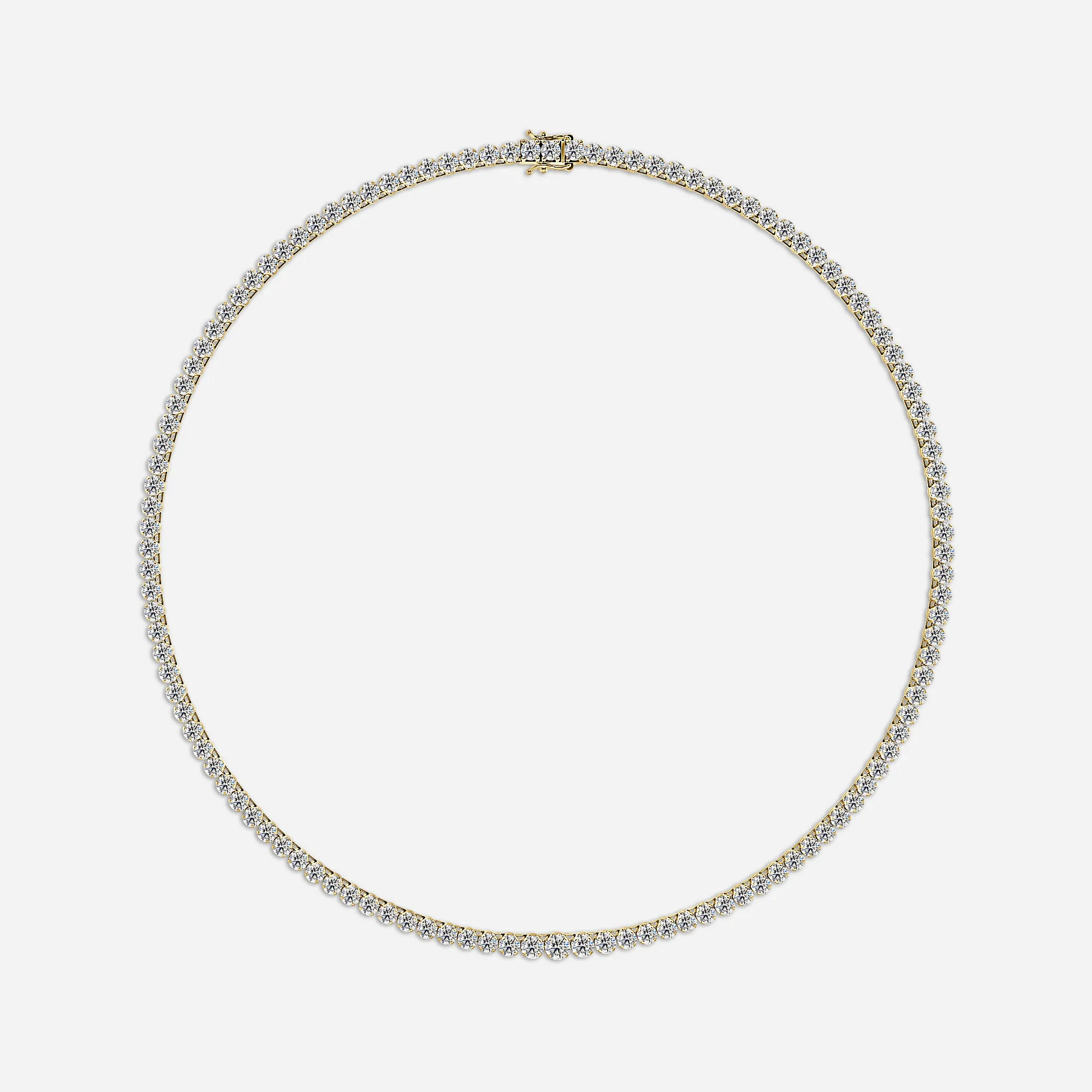 classic diamond necklace in gold with diamonds