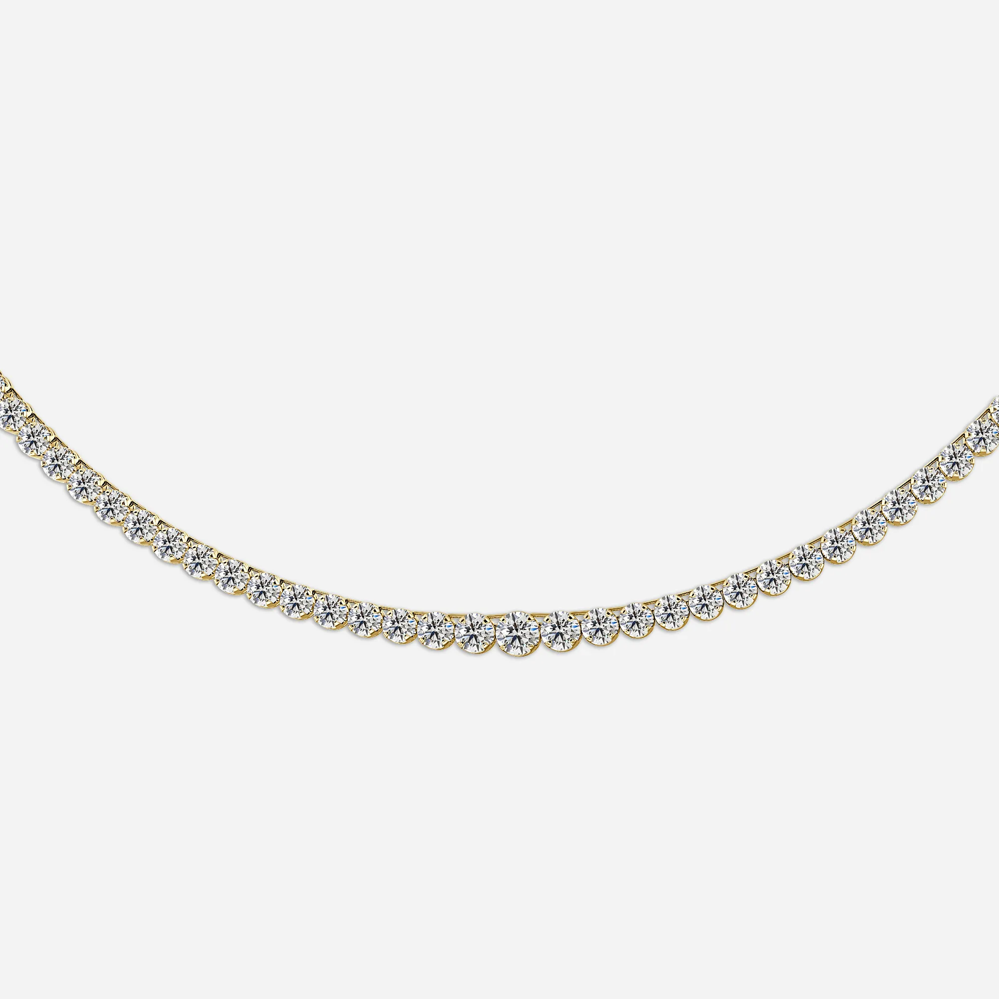 classic diamond necklace in gold with diamonds