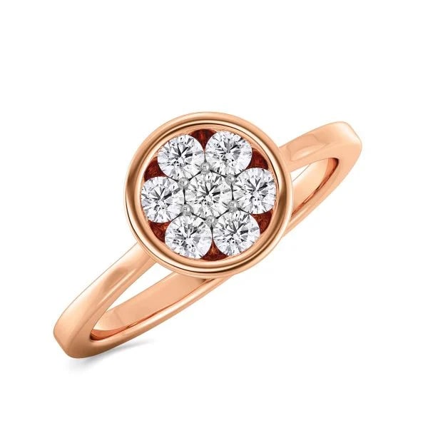 classic diamond ring in gold with diamonds