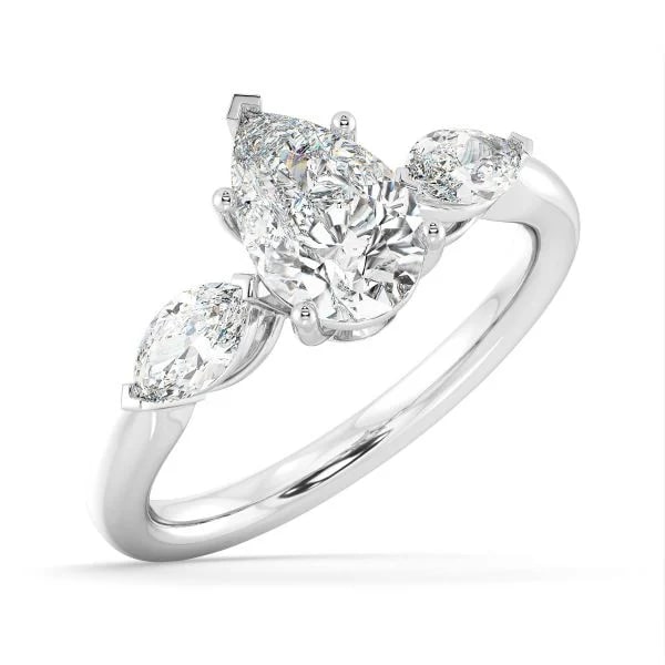 pear diamond jewellery in gold with diamonds