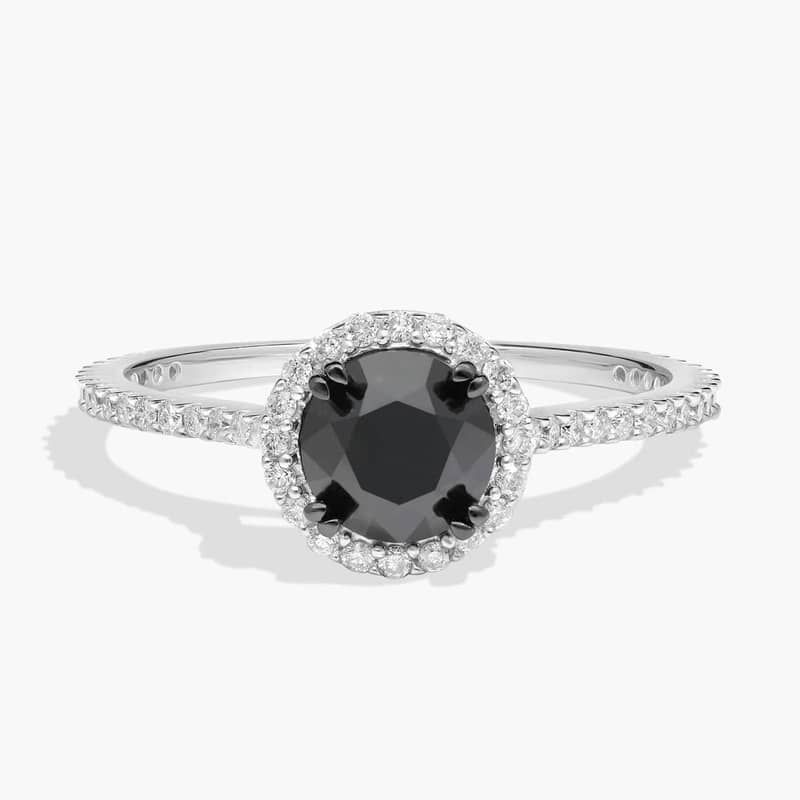 classic diamond ring in gold with diamonds