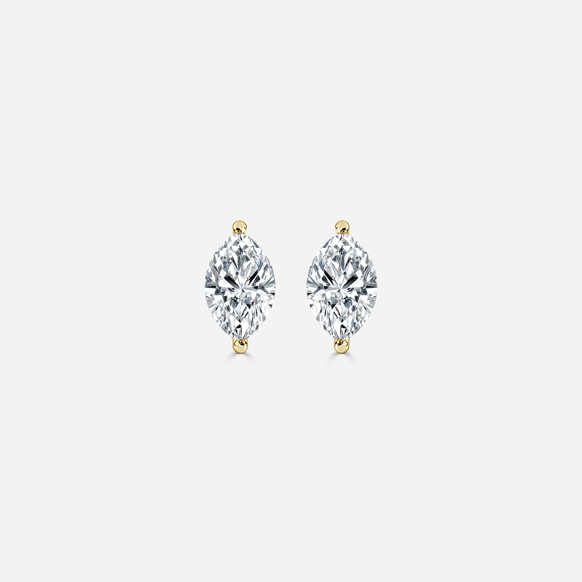 marquise diamond earrings in gold with diamonds