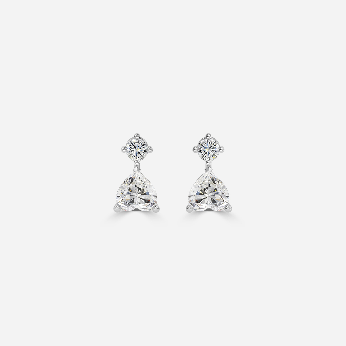 classic diamond earrings in gold with diamonds
