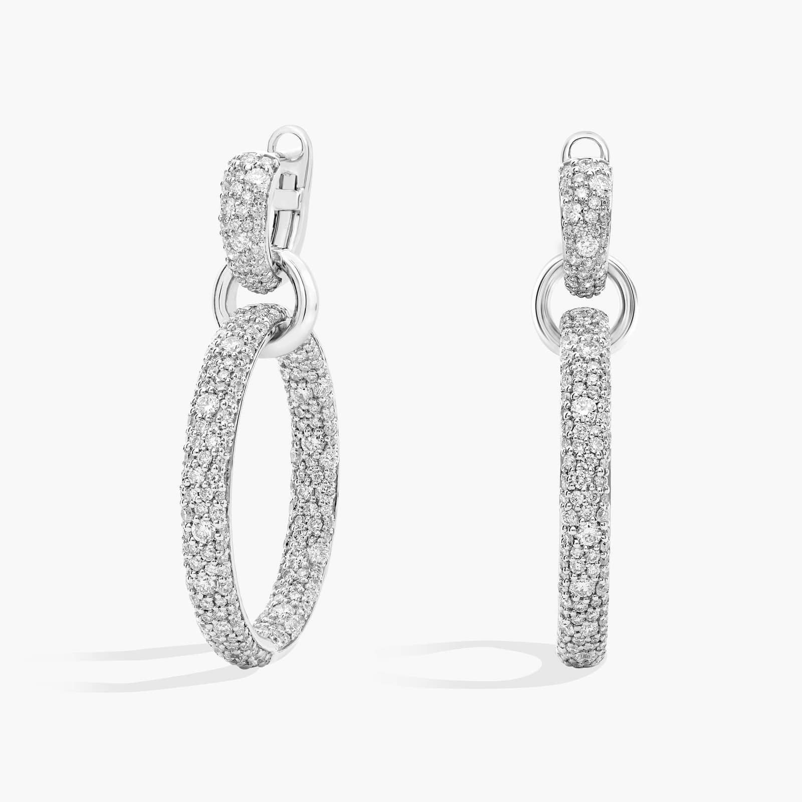 halo diamond earrings in gold with diamonds