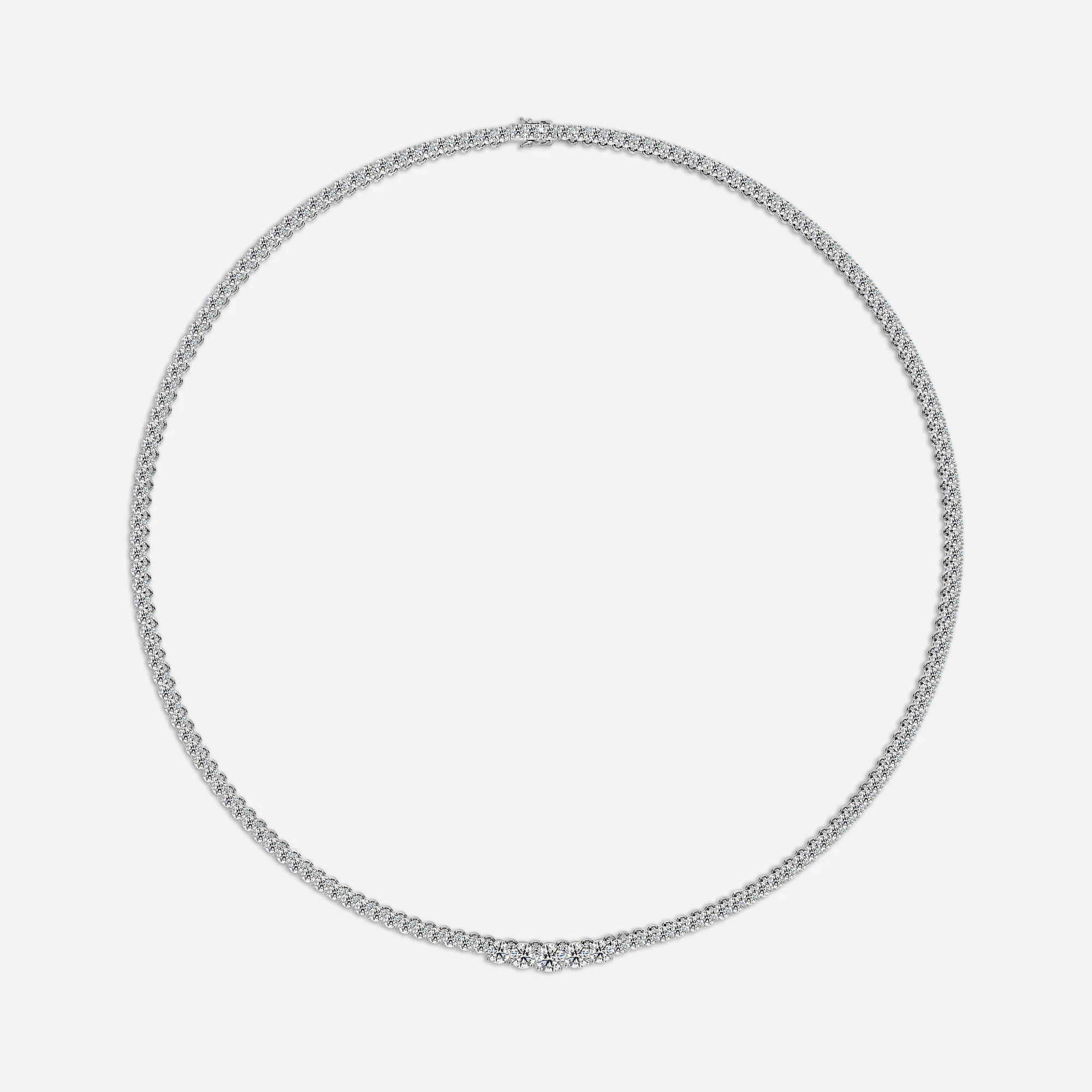 classic diamond necklace in gold with diamonds